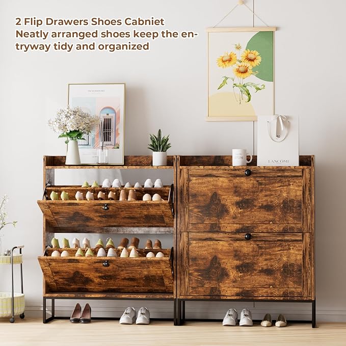 Shoe Cabinet Storage, Modern Shoe Organizer - Image 4