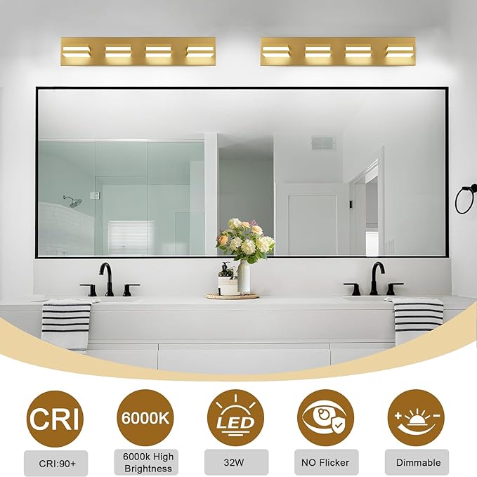 IZORRO LED Modern Bathroom Lights Fixtures, Vanity Lights - Image 4