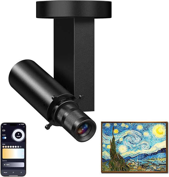 Glendan LED Picture Light: Adjustable Aperture by Glendan