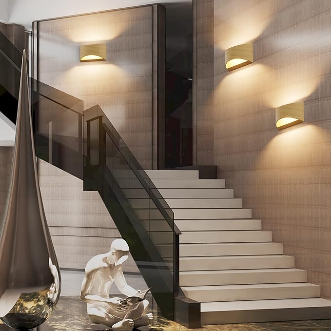Aipsun Aluminum Modern Wall Light Fixtures 1 Pack Indoor LED Wall Sconce - Image 4