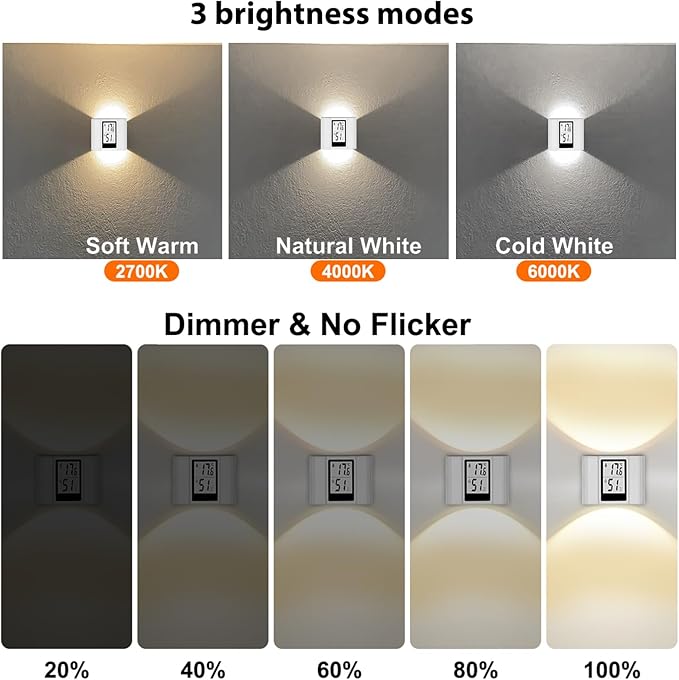 Motion-Activated LED Wall Sconce Outdoor Indoor Wall Lights - Image 4