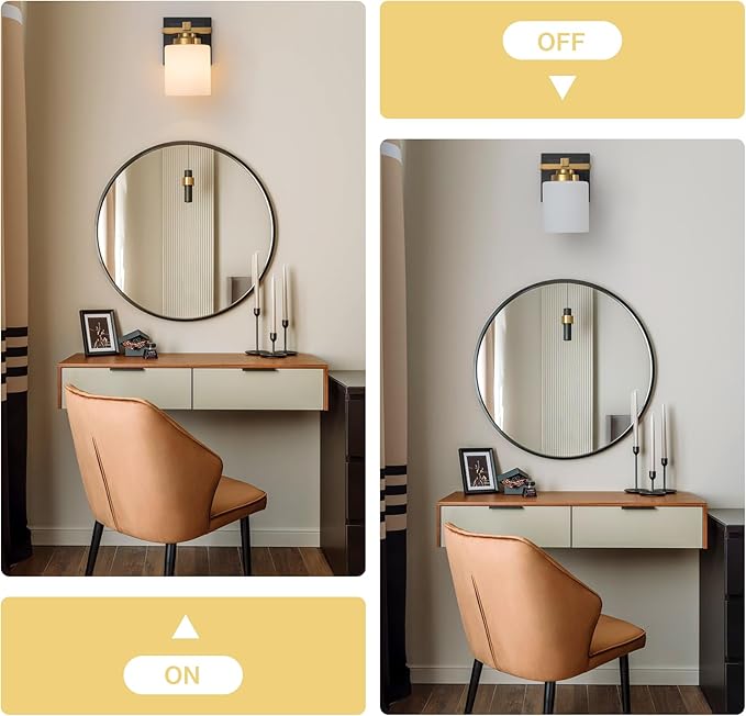 1 Light Modern Bathroom Light Fixtures Over Mirror, E26 Socket - Image 7
