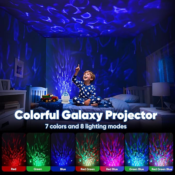 Dinosaur Egg Galaxy Projector for Bedroom, Night Lights for Kids Room - Image 2
