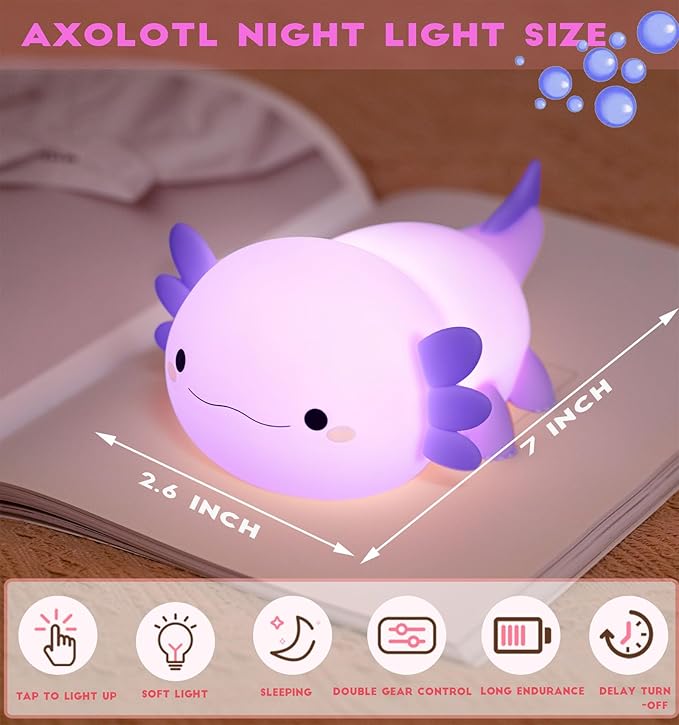 DREAMING MY DREAM Axolotl Night Light - Image 7