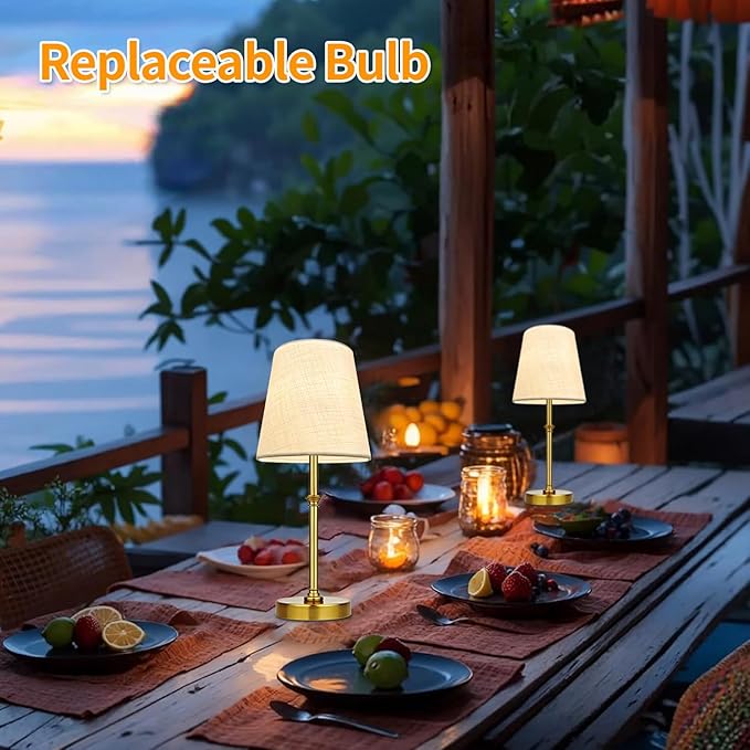BLUEYE Cordless Table Lamps, Remote Control, No Flicker, 2700K-6000K, - Image 4
