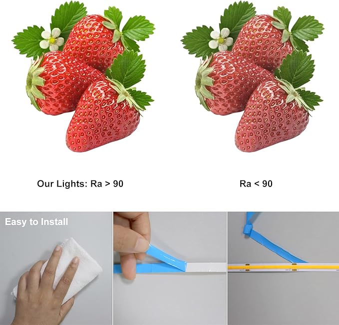 COB LED Strip Lights 2880LEDs, Bright COB LED Lights 20ft LED 3000K Warm White - Image 6