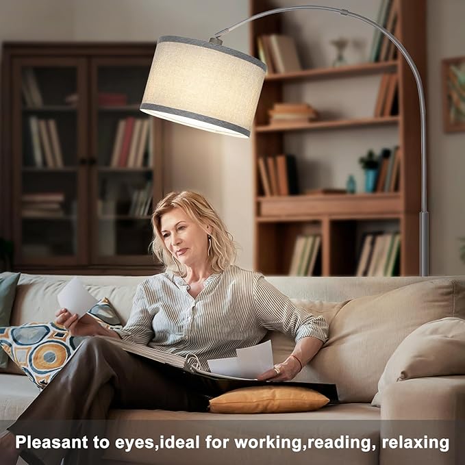 Arc Floor Lamp with Dimmer, Dimmable Floor Lamp - Image 5