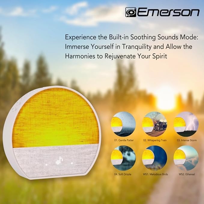 Emerson CKSS7801WM Sunrise Smartset Alarm Clock - Image 7