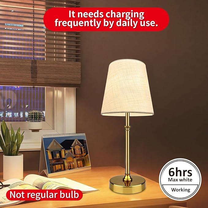 BLUEYE Rechargeable Table Lamps, Remote Control, 2700K-6000K, No Flicker - Image 4
