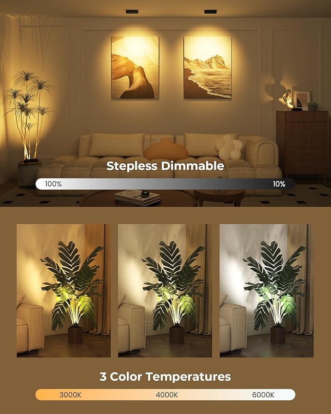 LED Spotlights Indoor, 5500mAh Rechargeable 300 Lumen Picture Lights, Wireless - Image 5