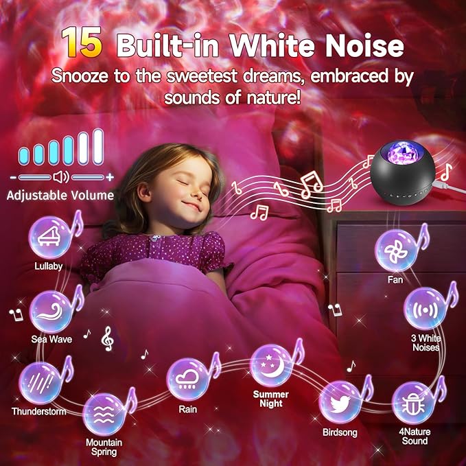 COOLNIGHT Galaxy Light Projector, 210 Light Effects Ceiling Projector - Image 3