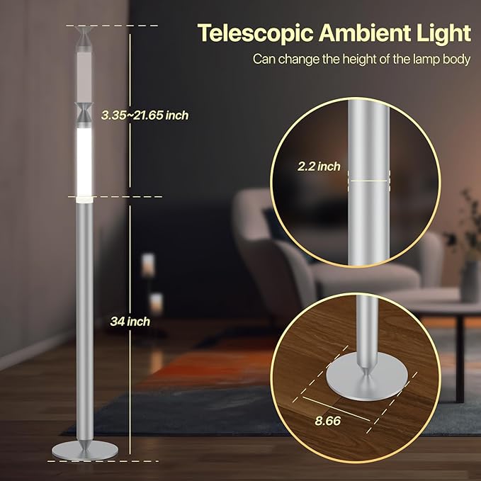 Adjustable Floor Lamp – Metal Body - Image 2