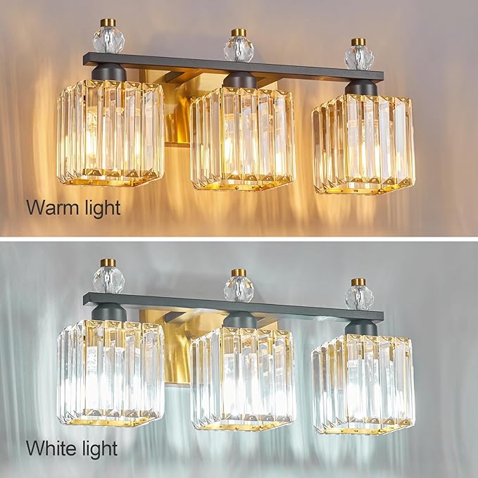 3-Light Modern Crystal Vanity Light - Image 2