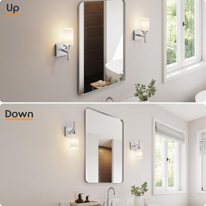 Bathroom Light Fixtures Brushed Nickel Vanity Lights - Image 3