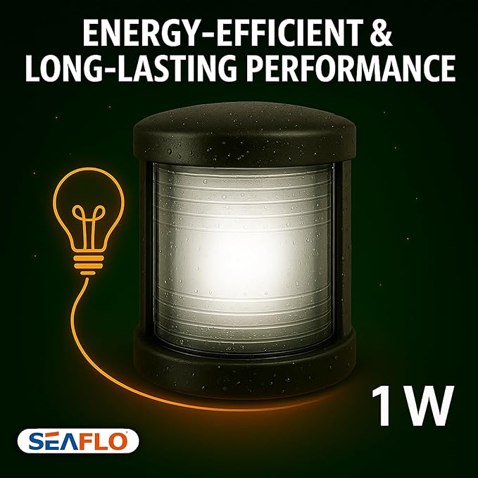 SEAFLO 11 Series Mini Sized LED White Stern Navigation Light – 12V, IP67 - Image 7