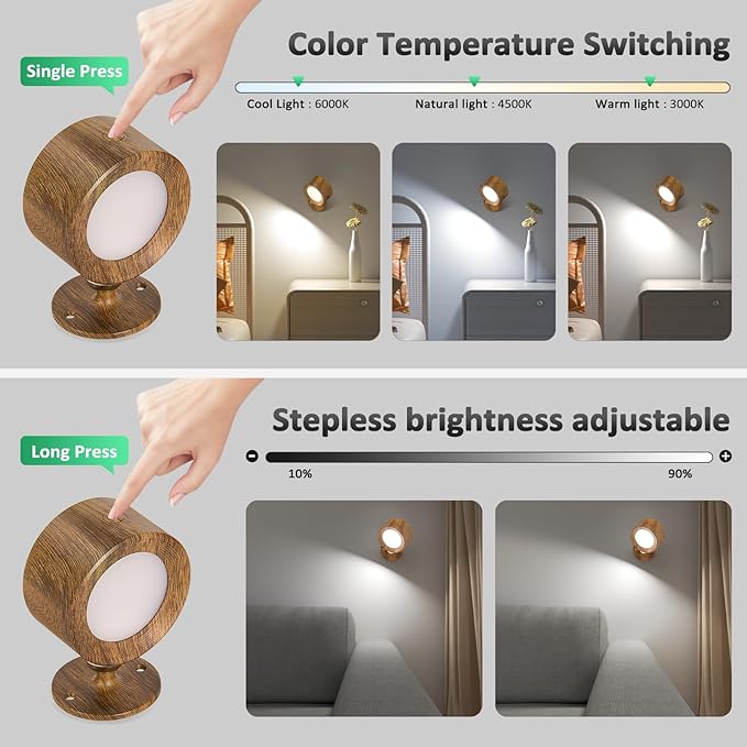 Lightbiz LED Wall Lights, Wall Sconces 2 Pcs - Image 3