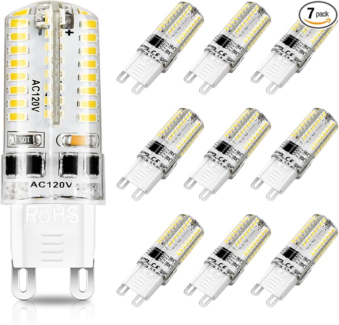 YGS-Tech G9 LED Bulb Dimmable, G9 Light Bulbs, 3000K Warm White, G9 Base Bulb by YGS-TECH