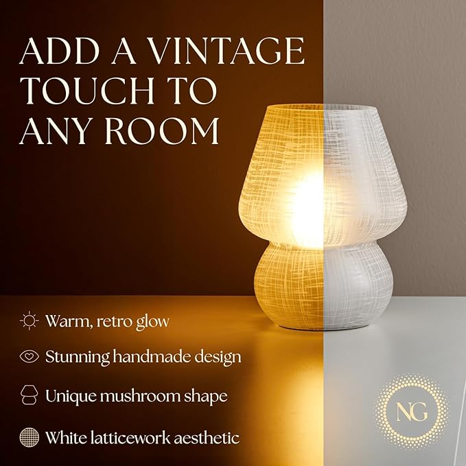 Next Glow Mushroom Lamp – Table Lamp, Modern Dimmable LED Night Light - Image 2
