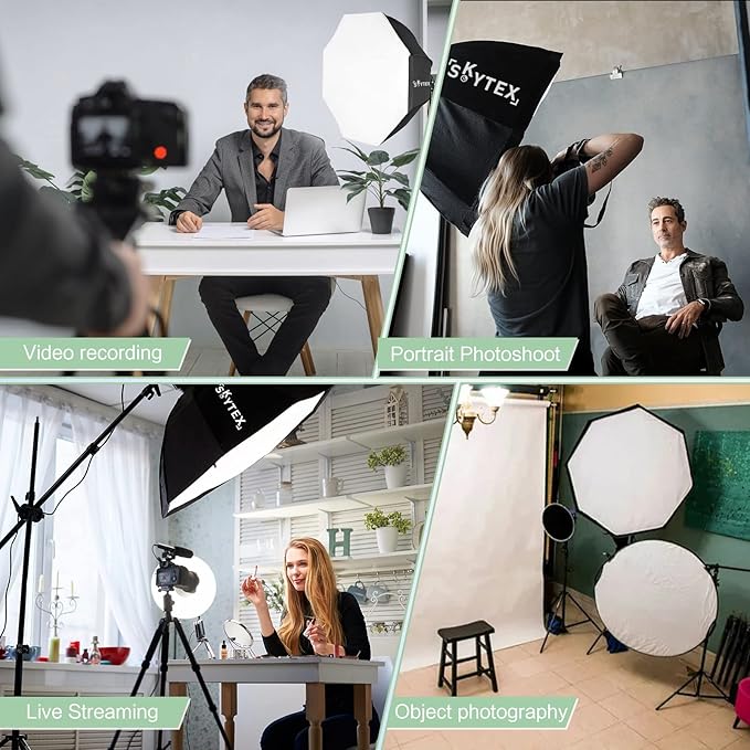 Skytex Octa Softbox Lighting Kit, Skytex 20x28in Octa Soft Box|135W 2700-6400K - Image 7