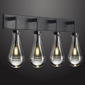 Raindrop Wall Sconces Black Crystal Sconces Wall Decor Modern Lighting Glass by HomeofBeautifulLighting