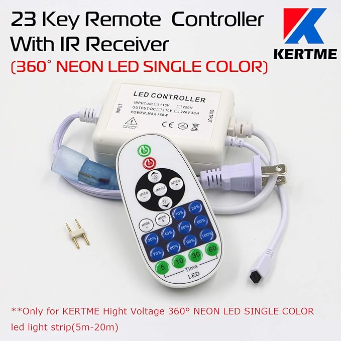 360° Neon Led Type AC 110-120V 360 Degree NEON LED Light Strip, - Image 5