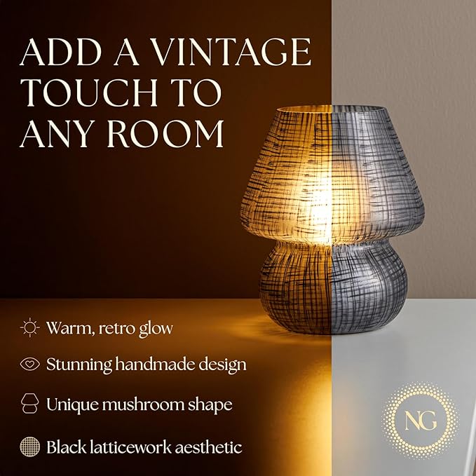 Next Glow Mushroom Lamp – Table Lamp, Modern Dimmable LED Night Light - Image 2