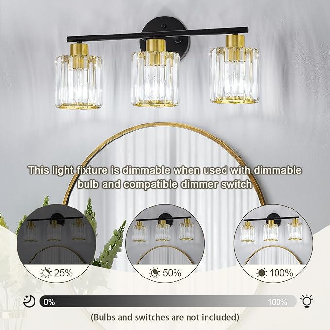 Crystal Bathroom Light Fixtures, Bathroom Lighting Fixtures Over Mirror - Image 4