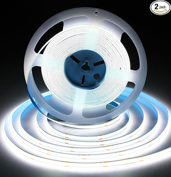 iNextStation 32.8ft/10M White COB LED Strip Light, CRI 93+ 3200 LEDs Light Strip by inextstation