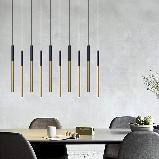 ALTAIR 10 Mini Pendant Lighting Black-Brass - Image 8