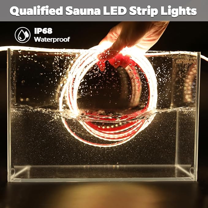 SuperlightingLED 24V 2700K Warm White Sauna Lights High Temperature LED Strip - Image 4