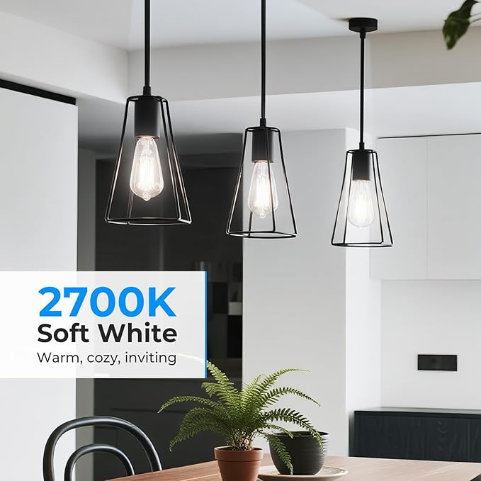 Dimmable LED Edison Bulbs, 4000K Daylight White, 6W Equivalent to 60 watt E26 - Image 3