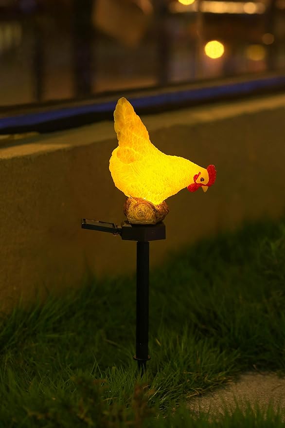 Outdoor Chicken Solar Lights: Garden Decor - Image 4