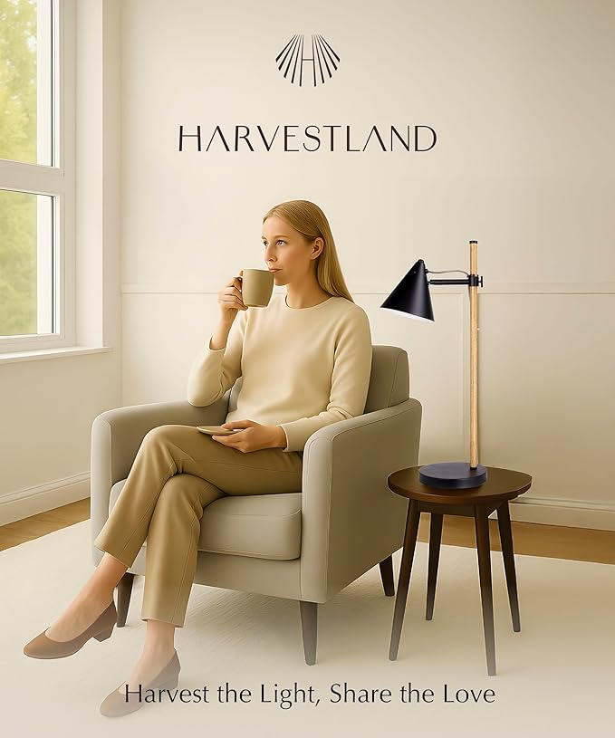 HarvestLand Noah Black Desk Lamp – Adjustable Architect Desk Lamp, Industrial - Image 5