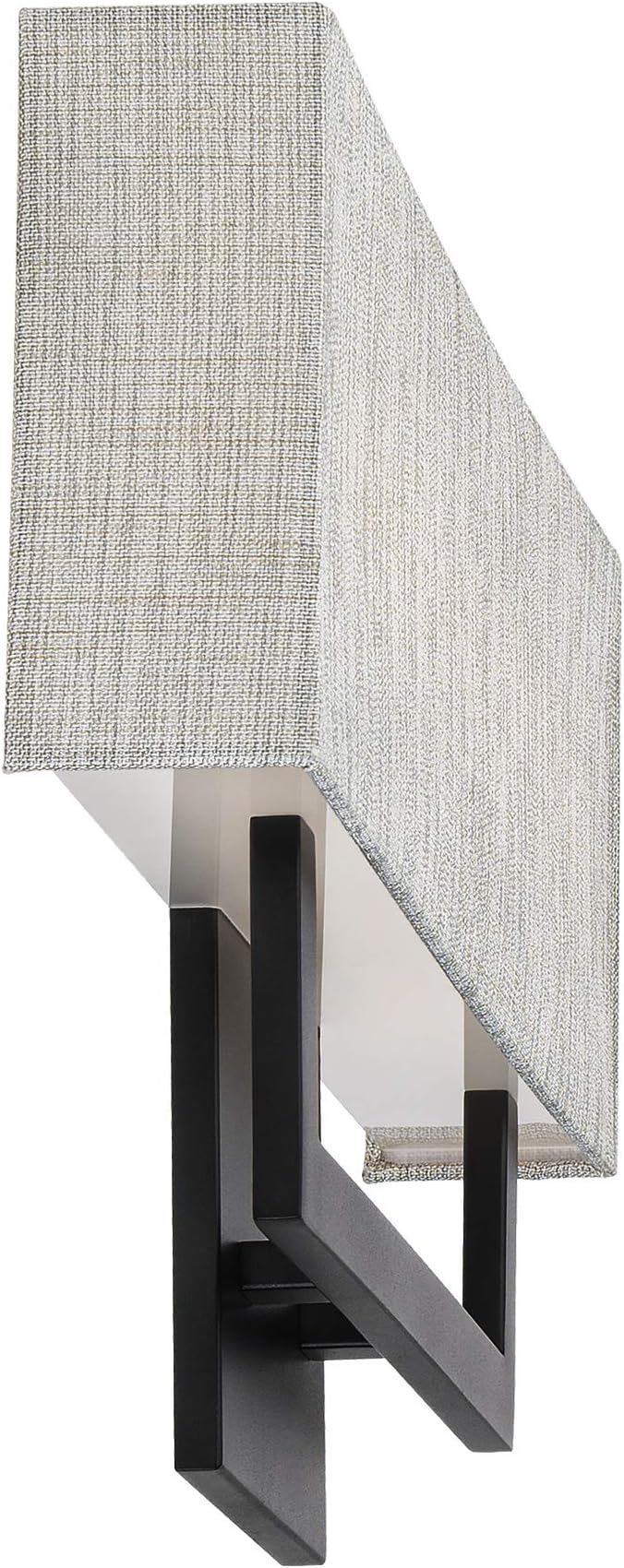 WAC Lighting dweLED, Manhattan 22in LED Fabric Wall Sconce 2700K in Black - Image 4