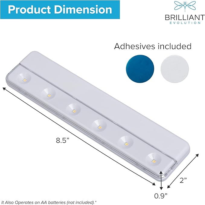 Brilliant Evolution 0.9" Ultra-Thin Wireless Under Cabinet Lights - Image 3