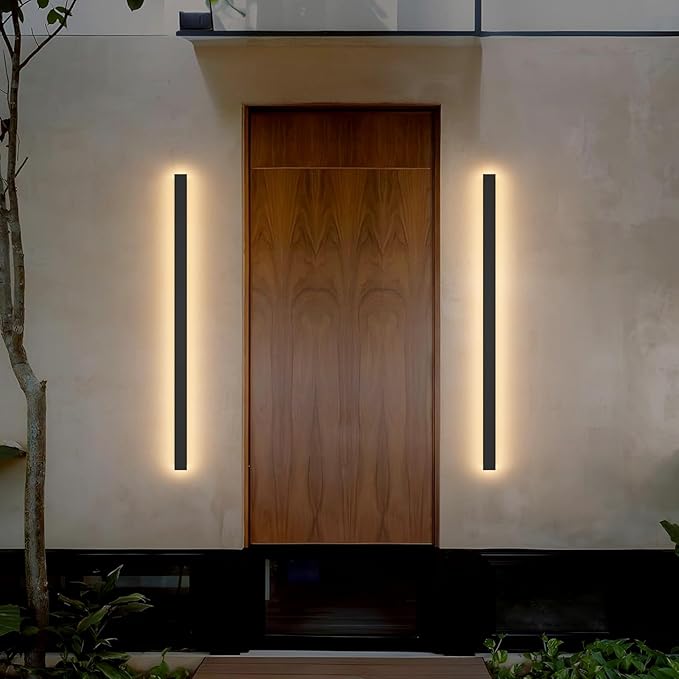 2 Pack 40Inch Long Outdoor LED Wall Lights 3000K Modern Exterior Wall Light - Image 7