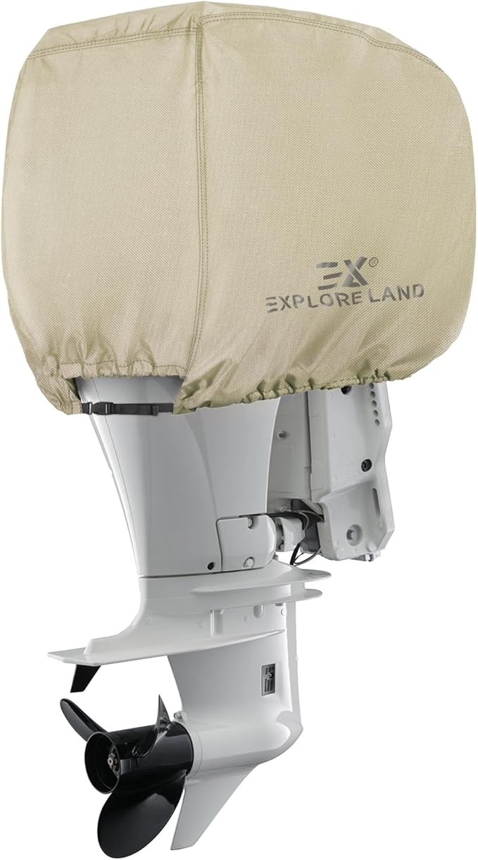 Explore Land Waterproof 600D Heavy Duty Outboard Motor Cover by ExploreLand