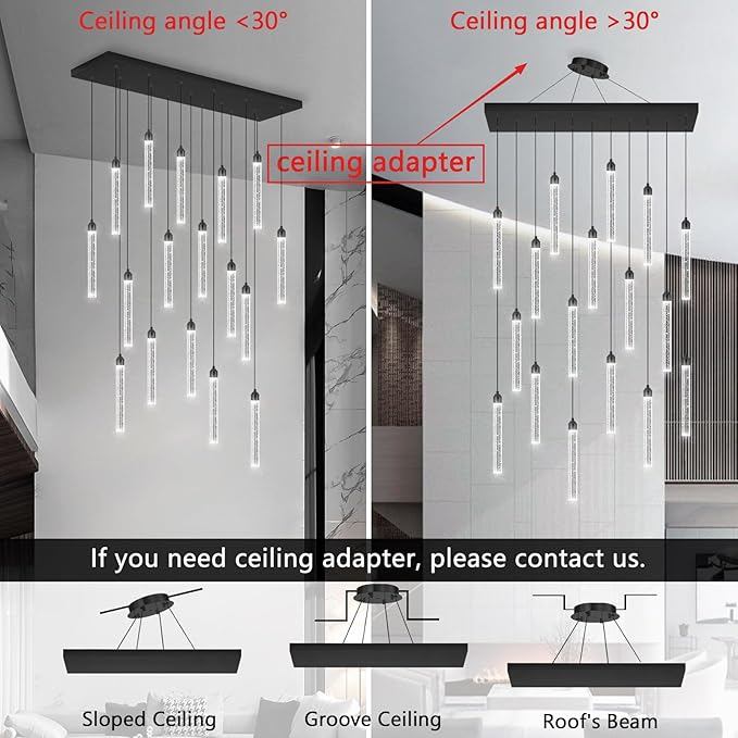 Rectangular Chandeliers 17-Lights Long Light - Image 5