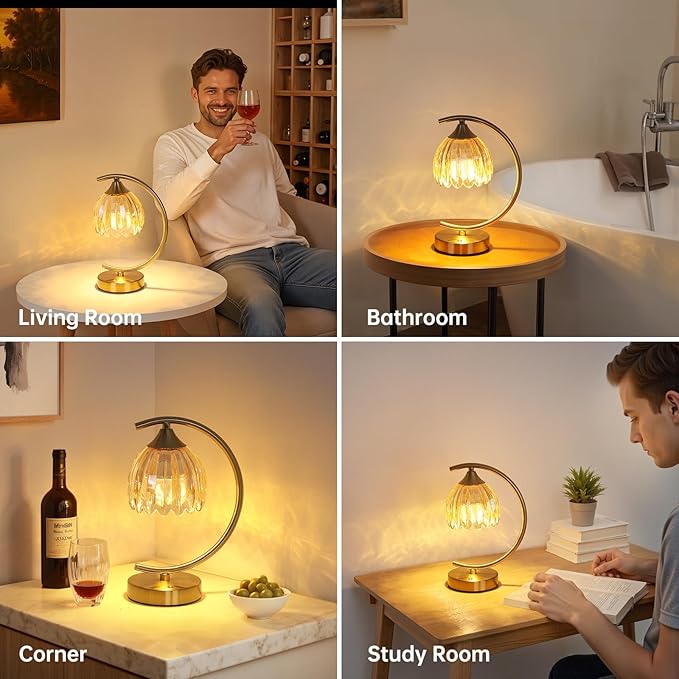 Tulip Table Lamp with 5200mAh Battery & Touch Control, Cordless Lamp with 3 - Image 5