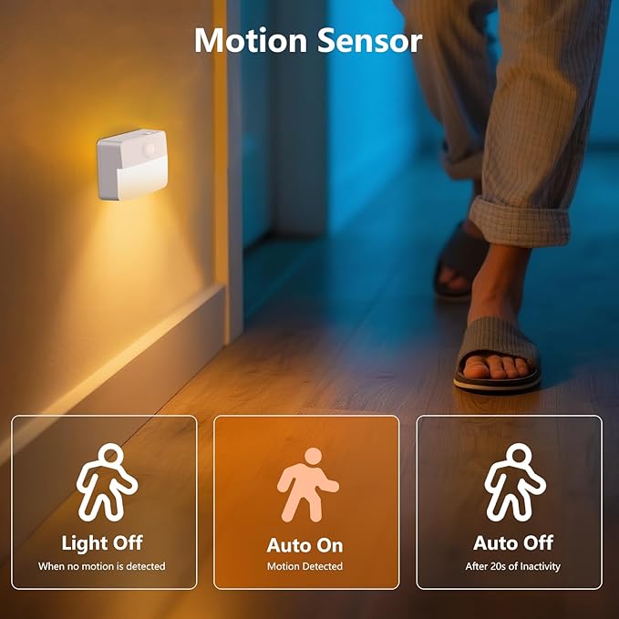 Motion Sensor Stair Light for Indoor, Battery Operated Closet Lights, Portable - Image 2