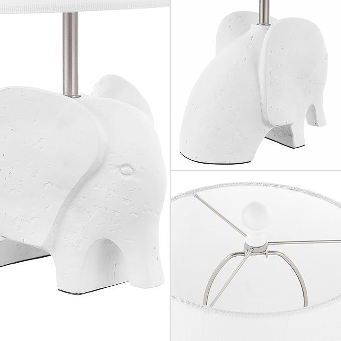 JONATHAN Y JYL1143D 17.5" Bohemian Elephant Table Lamp - Image 4