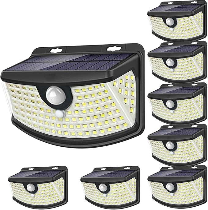 Aootek New Solar Motion Sensor Lights 120 LEDs by Lightupeveryconer