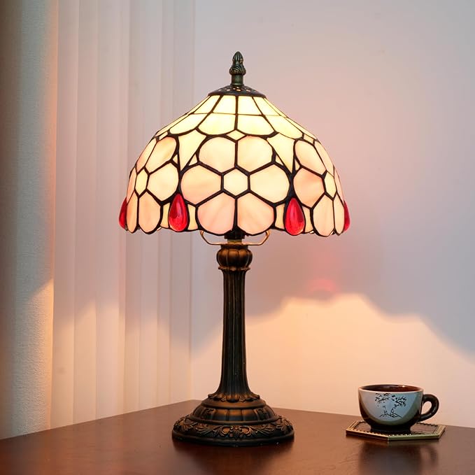 Tiffany Lamp Stained Glass lamp Small Bedside Table Lamps - Image 3