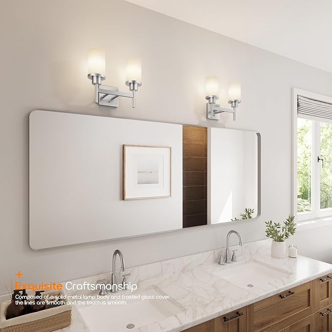 Bathroom Light Fixtures Brushed Nickel Vanity Lights - Image 8