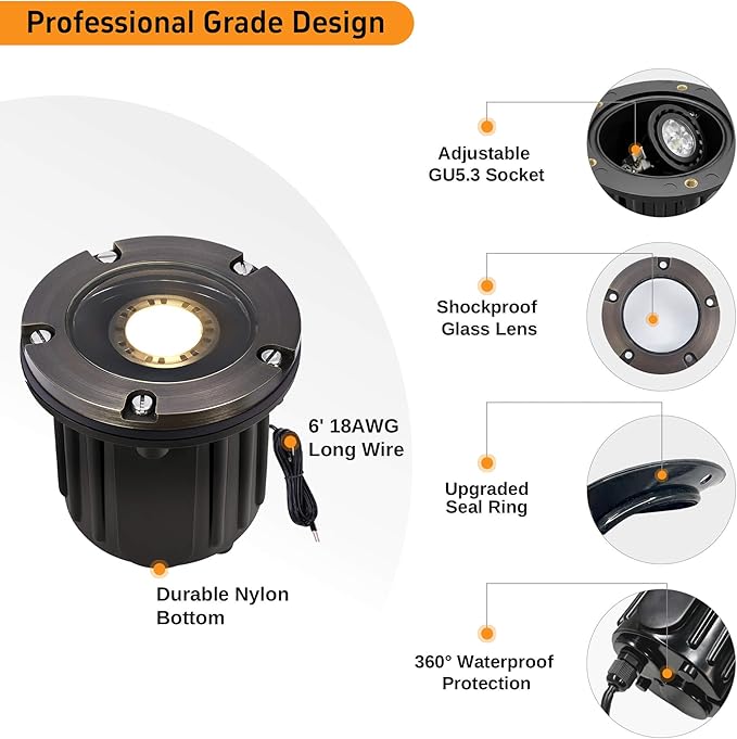 Gardenreet Landscape Well Lights Outdoor - Image 8