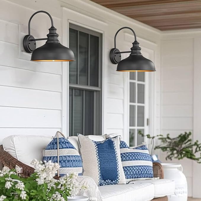Bestshared Outdoor Barn Light, Outdoor Wall Sconce, Farmhouse Porch Wall lamp - Image 6