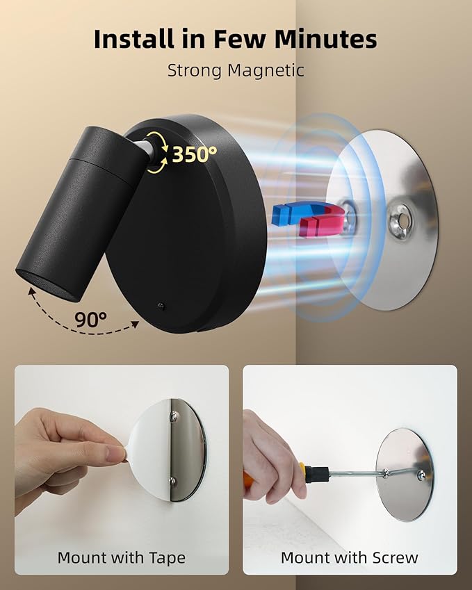 EZVALO Spotlights Indoor with Remote, 5500mAh Rechargeable Picture Lights - Image 9