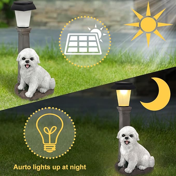 BAYN Solar Dog Garden Statues - Image 5