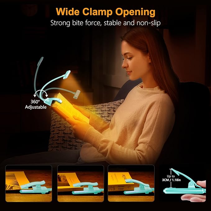 Gritin 19 LED Rechargeable Book Light - Image 6