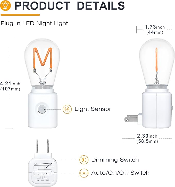 LED Motion Sensor Night Light, Motion Activated Night Light, Night Lights Plug - Image 6